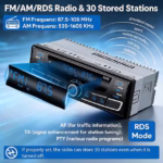 ⁦Autoradio Bluetooth 1-DIN avec Égaliseur DSP et Éclairage 7 Couleurs SP0707 - راديو سيارة بلوتوث مع ميزان صوت وإضاءة 7 ألوان⁩ - الصورة ⁦6⁩