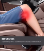 ⁦Extension de Siège de Voiture Support de Jambes en Cuir Design Ergonomique Antidérapant - وسادة تمديد مقعد السيارة لدعم الأرجل⁩ - الصورة ⁦7⁩