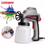 Pistolet à Peinture Électrique Crown 80W 700ml CT31012 Pression 140 Bar - مسدس رش دهان كهربائي 80 واط سعة 700 مل من كراون