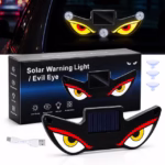 Lampe Signale de Fenêtre Voiture Motif Devil Eye Énergie Solaire et Type-C - مصباح نافذة السيارة ليلي يعمل بالطاقة الشمسية