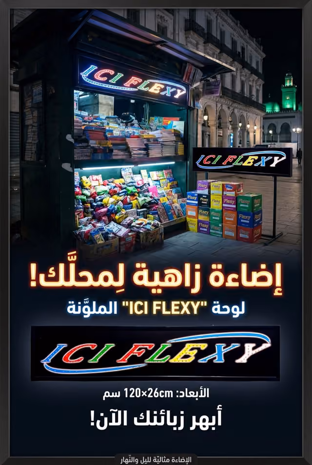 1787498348776-u37zij Plaque de Signalisation LED Multicolore Flexy Large V2- لوحة إشهارية ضوئية - الصورة 1