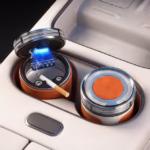 ⁦Cen-drier de Voiture de Luxe avec Doublure en Céramique et Lumière LED - منفضة سج-ائر فاخرة للسيارة ببطانة سيراميك وإضاءة⁩ - الصورة ⁦7⁩