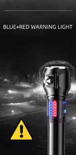 ⁦Lampe Torche Tactique LED 1200 Lumens Portée 450m avec Éclairage Latéral - مصباح يدوي تكتيكي عالي الإضاءة متعدد الاستخدامات⁩ - الصورة ⁦7⁩