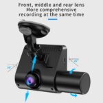 ⁦Car DVR Caméra Dashcam Voiture 3 Canaux 1080P Full HD Vision Nocturne Infrarouge - كاميرا قيادة السيارات الثلاثية مع رؤية ليلية بالأشعة تحت الحمراء⁩ - الصورة ⁦5⁩